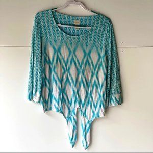 Chico's Women's Blouse Shirt Top, Sz 1 (M/8)